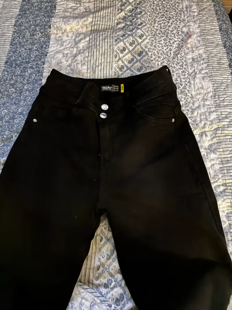 Jeans Flare Tiro Medio Mujer Negro Mossimo - 6