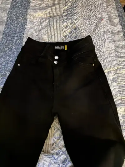 Jeans Flare Tiro Medio Mujer Negro Mossimo - miniatura 6