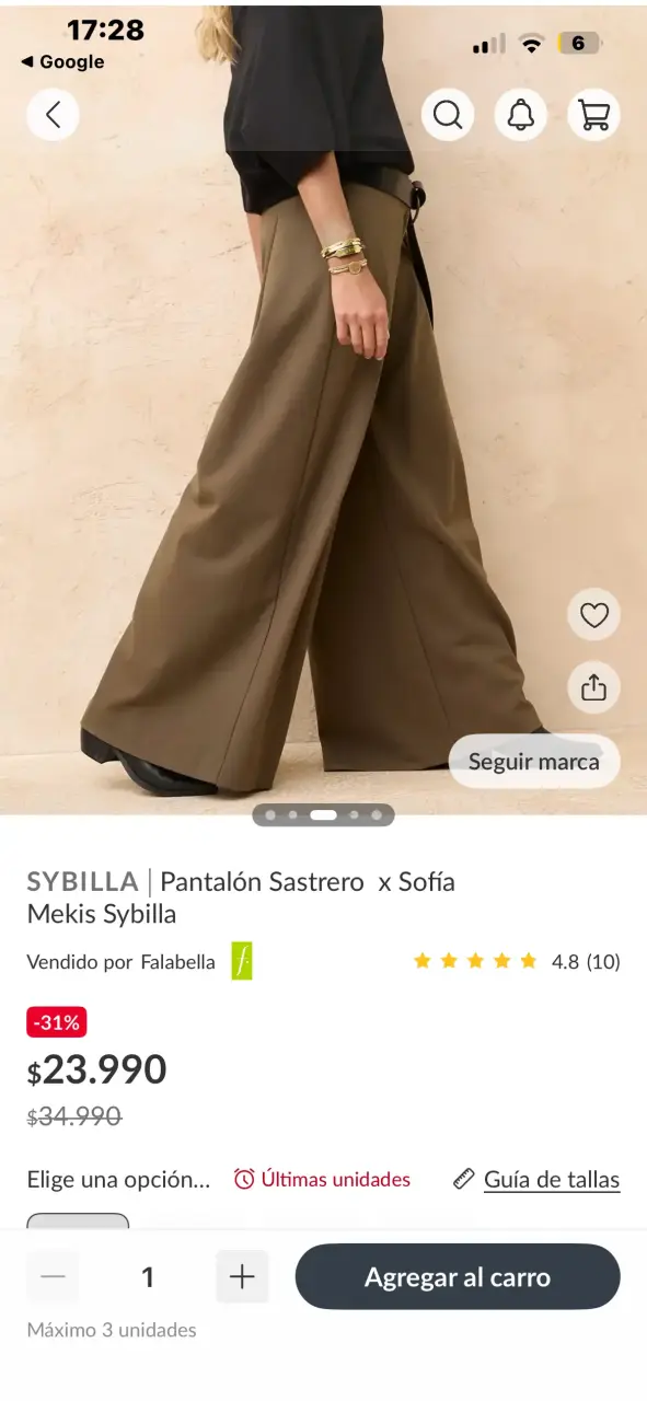 Pantalón sastre marrón Sybilla para mujer - 2