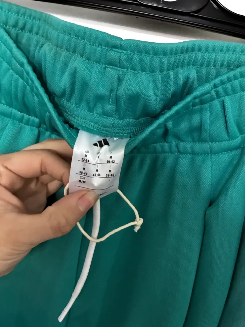 Pantalones deportivos anchos turquesa Adidas - 5