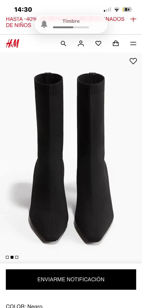 Botines negros de tacón H&M - 2