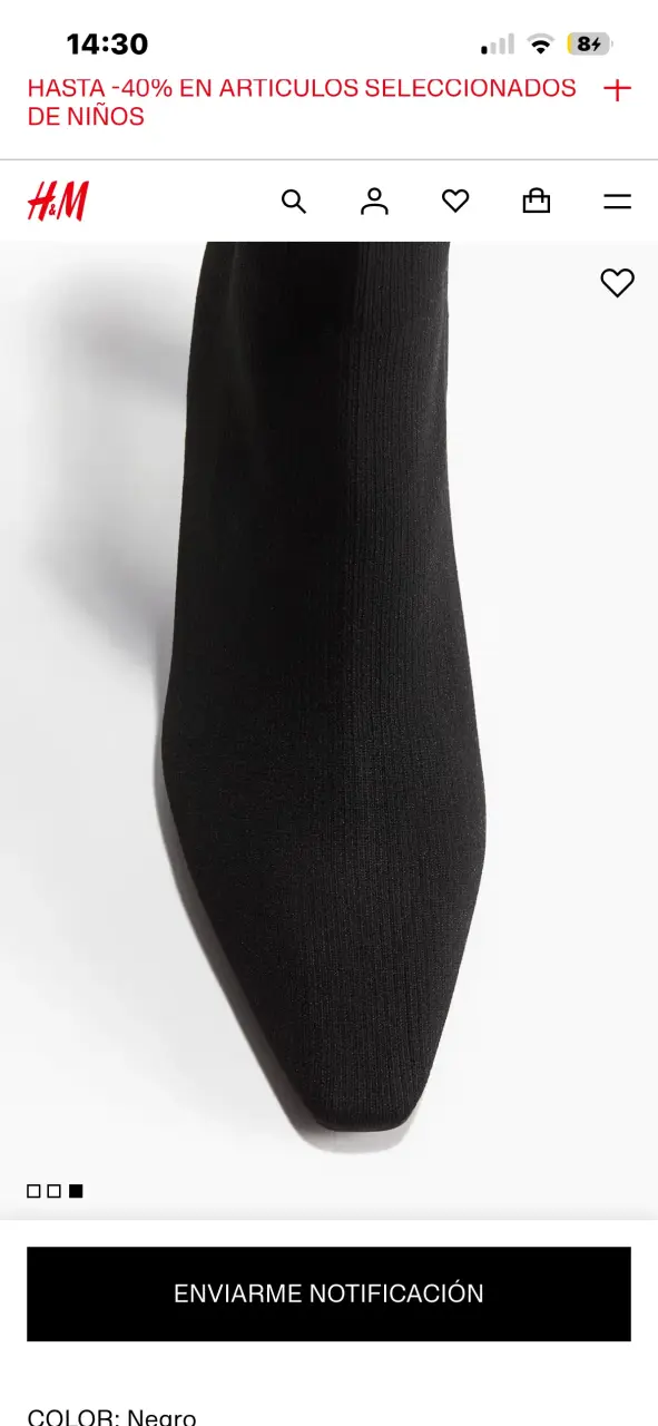 Botines negros de tacón H&M - 3