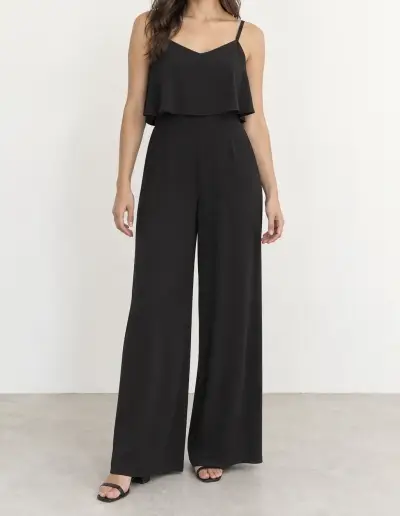 Enterito negro elegante para mujer - miniatura 1