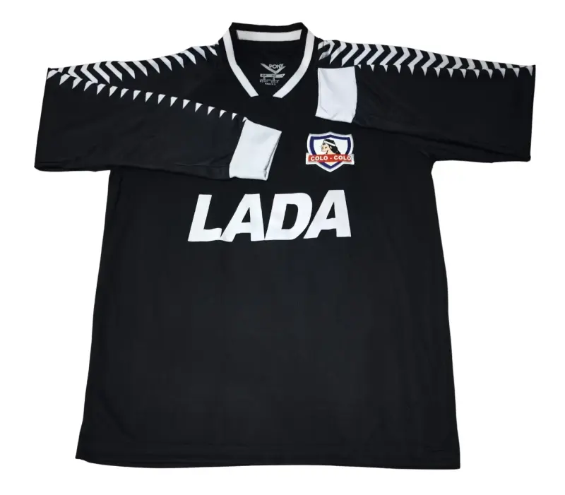 Camiseta de fútbol Colo-Colo negra retro - 2