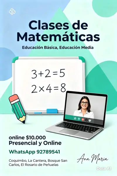 Clases de Matemáticas Presenciales y Online - miniatura 1