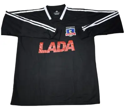 Camiseta de fútbol Colo-Colo negra retro - miniatura 2