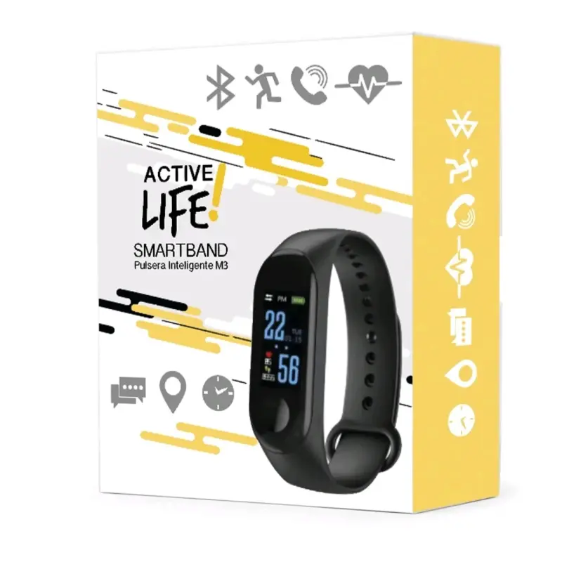 Pulsera Inteligente M3 con Monitor de Ritmo Cardíaco