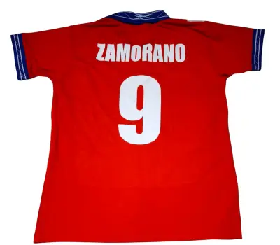 Camiseta Roja Reebok Chile Zamorano 9 - miniatura 1