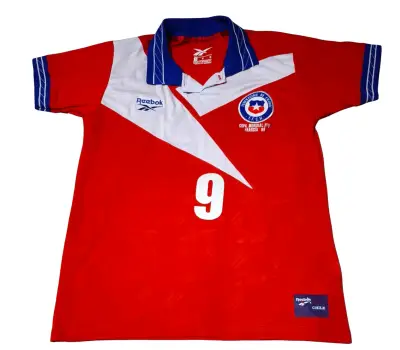 Camiseta Roja Reebok Chile Zamorano 9 - miniatura 2