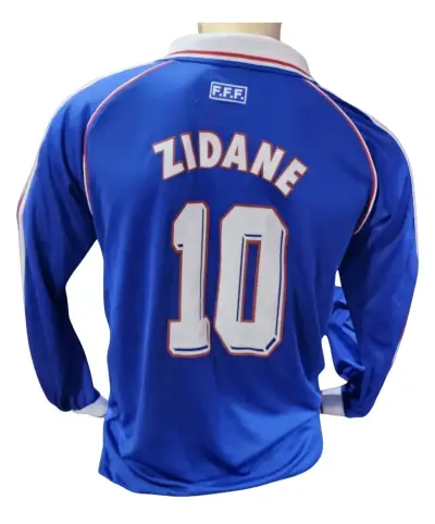 Camiseta Francia Zidane 10 Mundial 1998 - miniatura 1