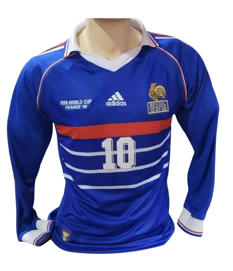 Camiseta Francia Zidane 10 Mundial 1998 - 2