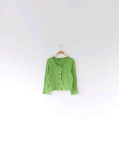 Cardigan verde claro - miniatura 2