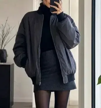 Chaqueta Bomber oversize - 1