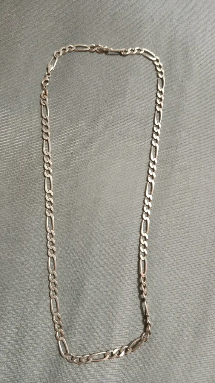 Cadena de plata estilo cartier