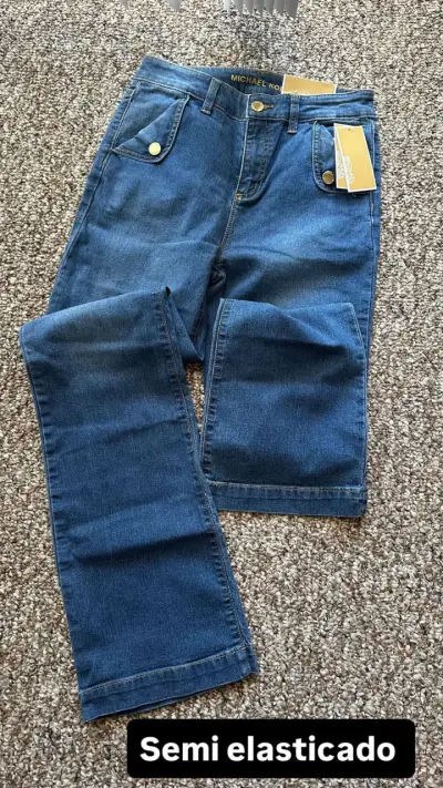 Jeans Michael Kors azul semi elásticos - miniatura 1