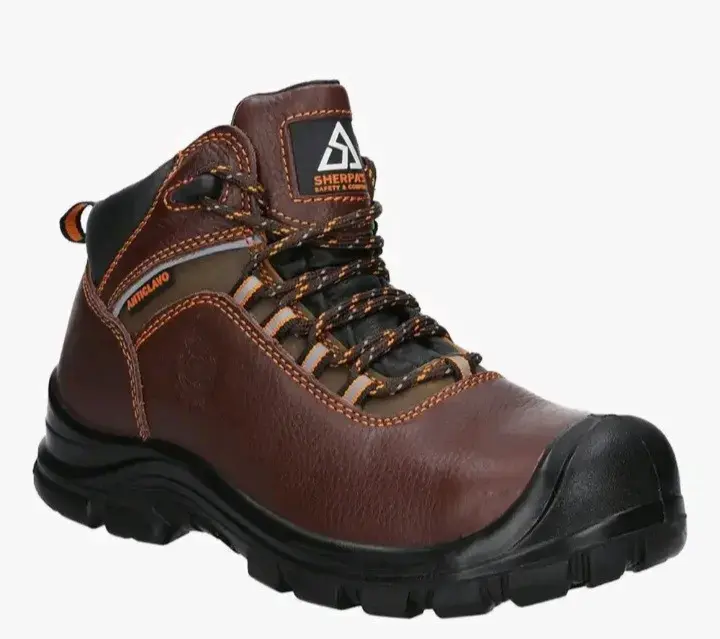 Botas de seguridad marrones Sherpa's anticlavos - 2