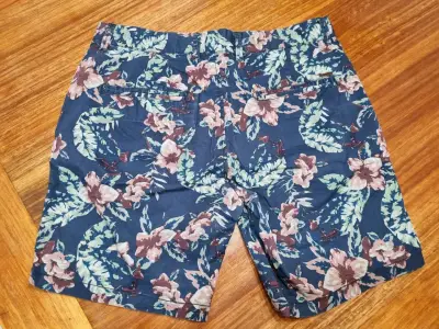 Shorts de hombre estampado floral azul - miniatura 3