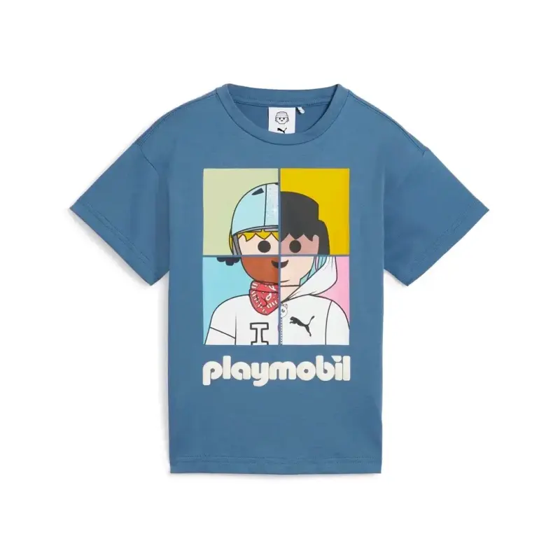 Polera infantil azul Playmobil Puma - 1