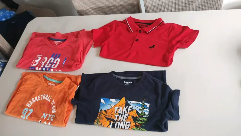 Lote de poleras para niños de varias marcas