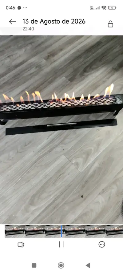 Chimenea de bioetanol moderna para interiores - miniatura 1