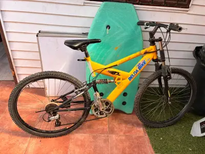 Bicicleta de montaña Belda Bike amarilla - miniatura 2
