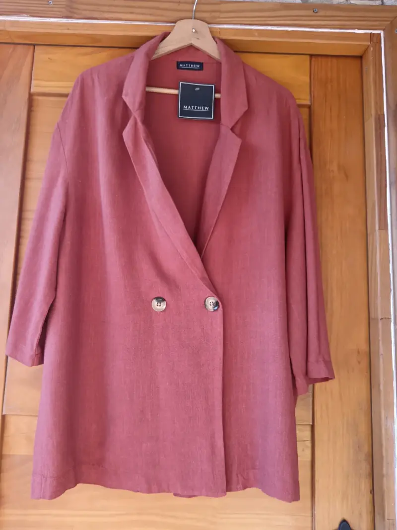 Blazer de lino color terracota Matthew - 1