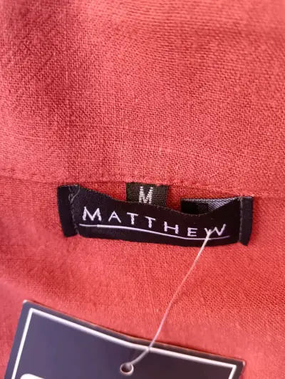 Blazer de lino color terracota Matthew - miniatura 4