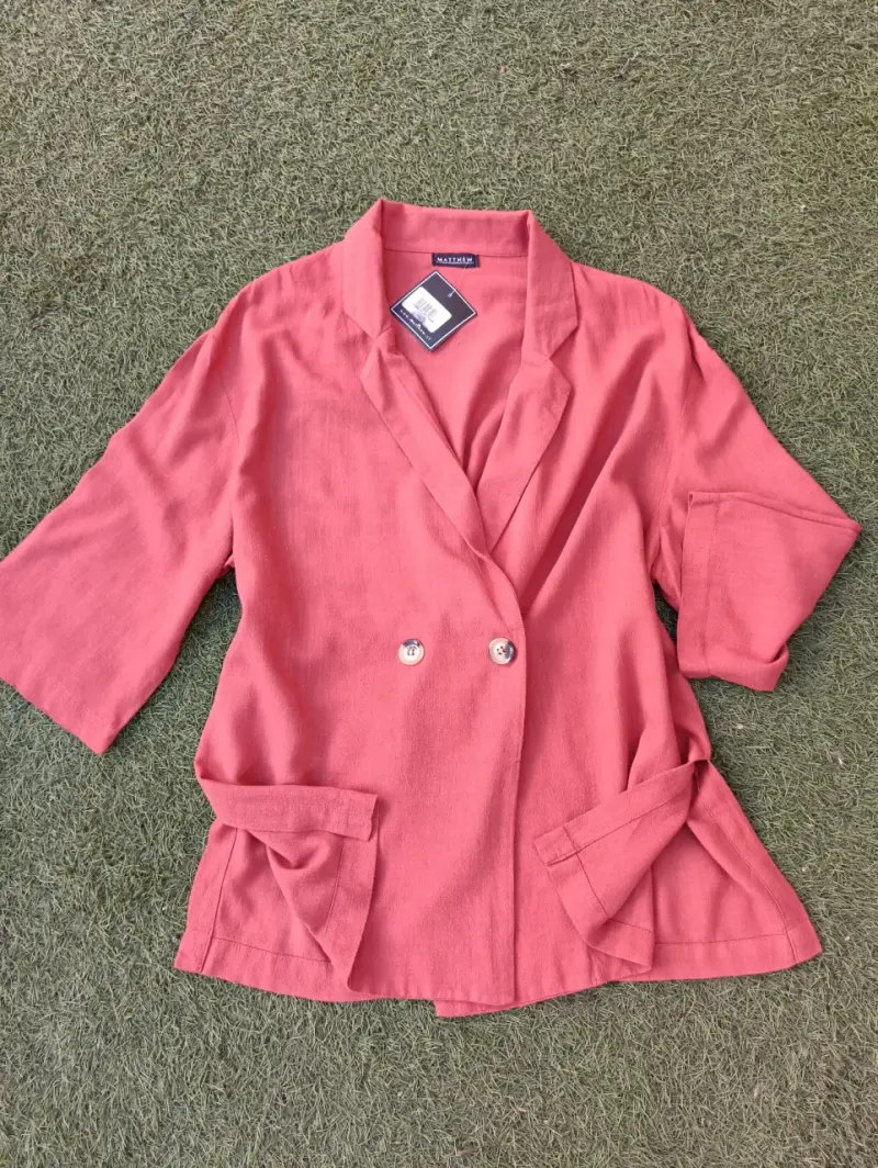 Blazer de lino color terracota Matthew - 6