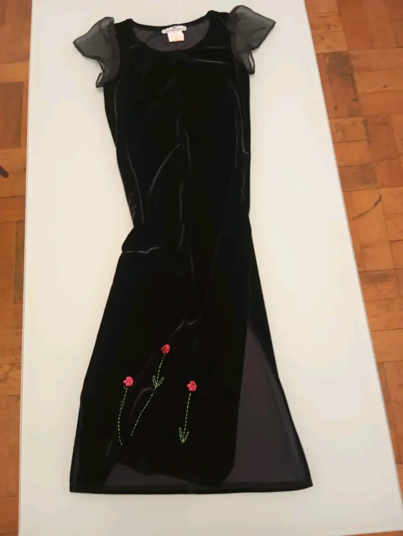 Vestido Terciopelo Jonathan Martin Vintage 90s - 1