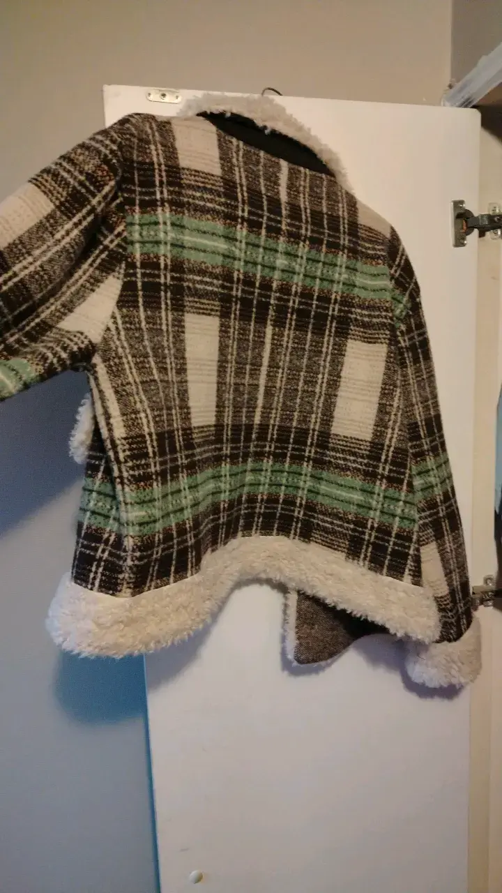 Chaqueta de lana con diseño a cuadros - 2