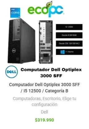 Dell OptiPlex 3000 Intel Core i5 12500 - 5