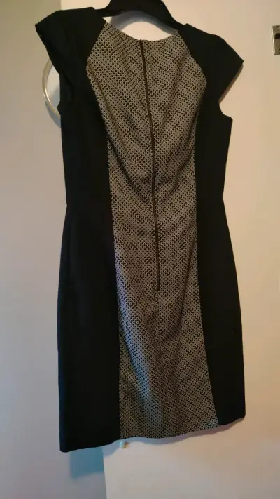 Vestido elegante negro y blanco Orsay - miniatura 3