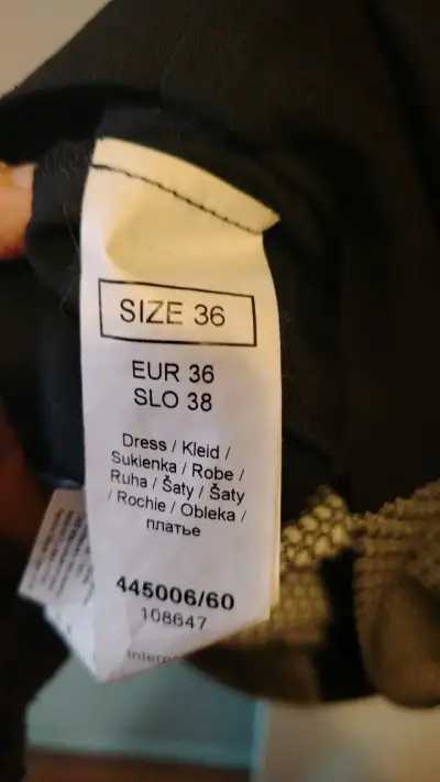 Vestido elegante negro y blanco Orsay - miniatura 4