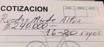 Ruedas de bicicleta Miche Altus 16-20 rayos - miniatura 1