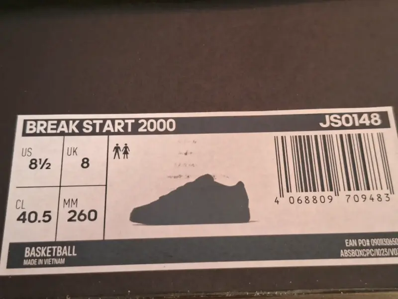 Zapatillas negras Adidas Break Start 2000 - 4