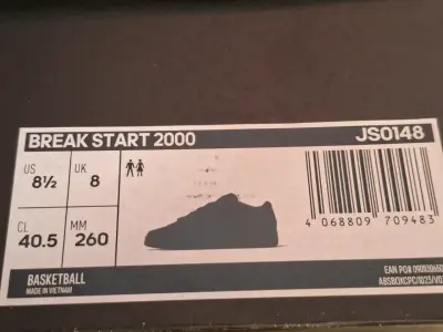 Zapatillas negras Adidas Break Start 2000 - miniatura 4