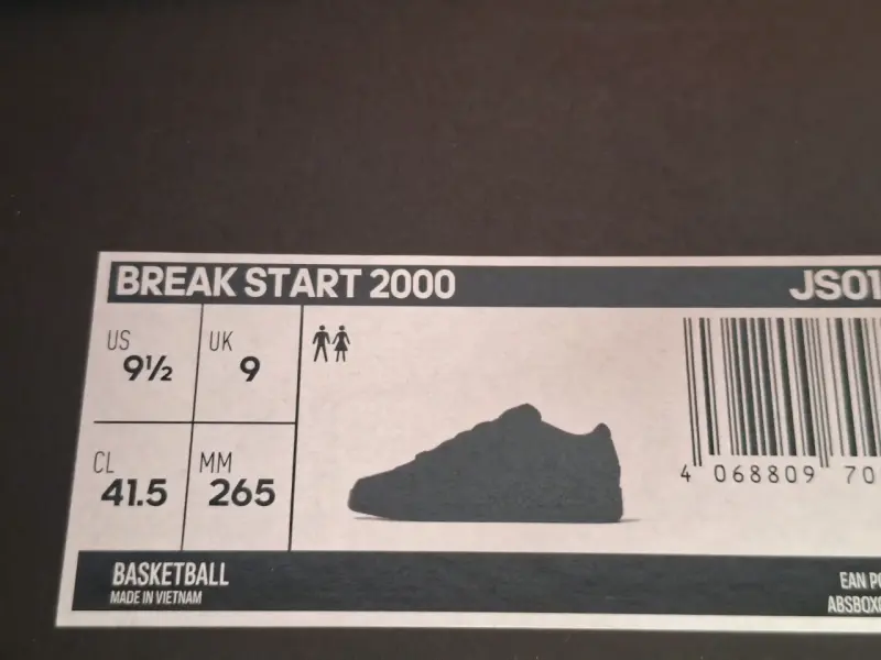 Zapatillas negras Adidas Break Start 2000 - 5