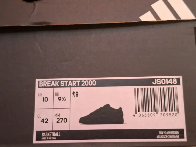 Zapatillas negras Adidas Break Start 2000 - 6