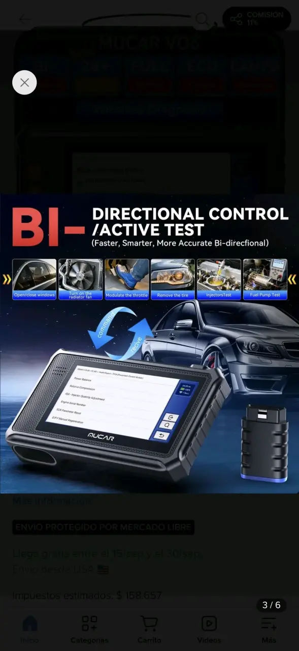Escáner Automotriz Profesional Mucar VO6 - 3