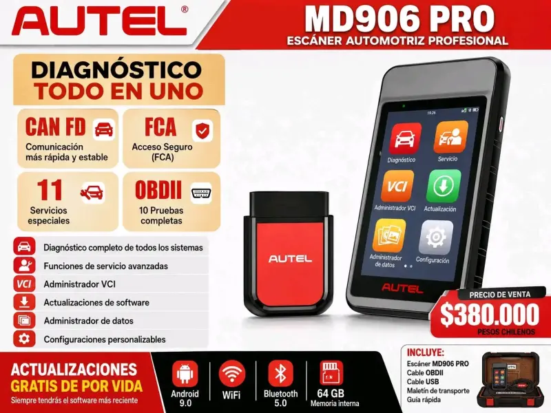 Escáner Automotriz Profesional Autel MD906 Pro - 1
