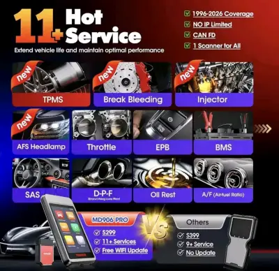 Escáner Automotriz Profesional Autel MD906 Pro - miniatura 3