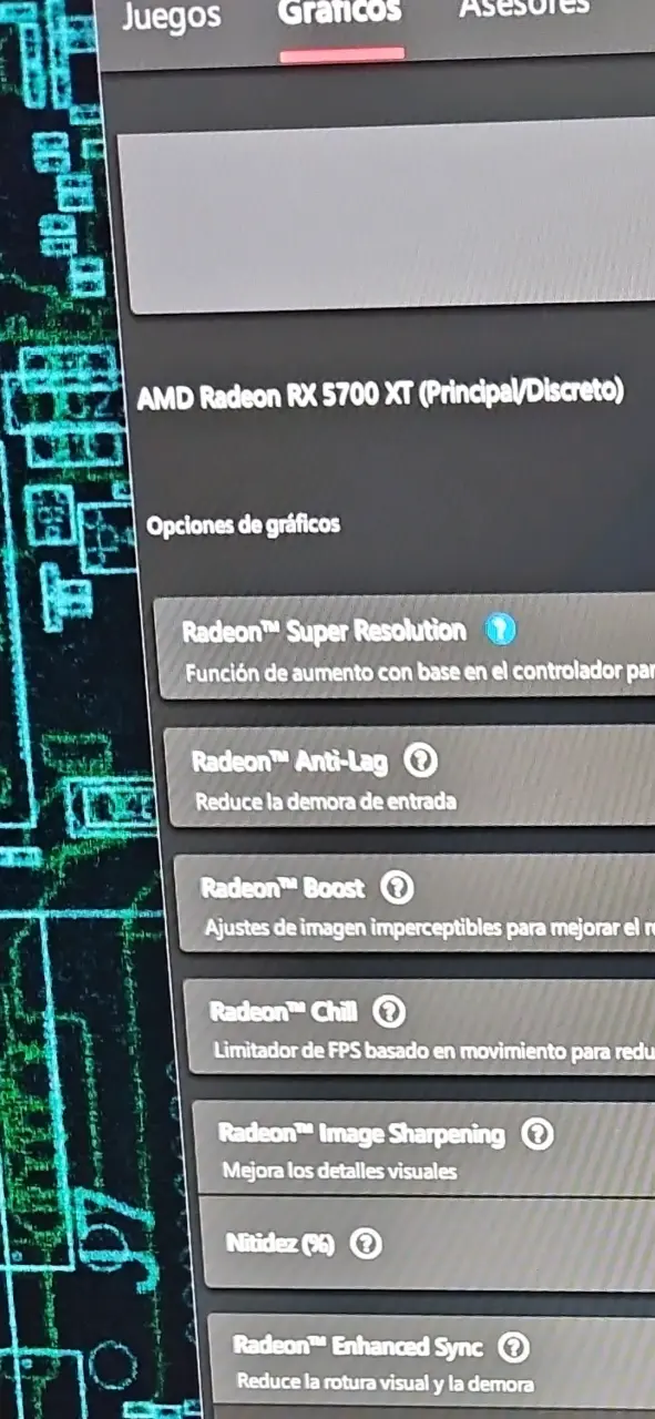 Tarjeta gráfica RX 5700 XT OC 8gb Gigabyte - 5