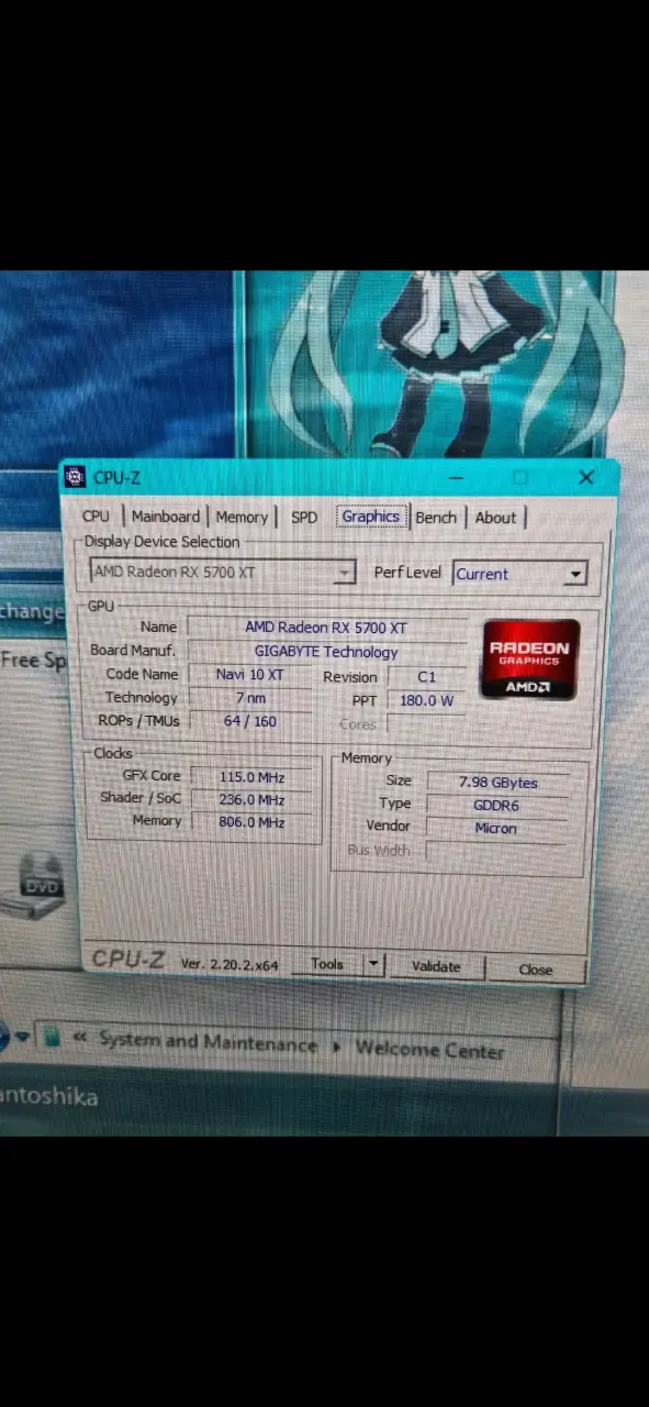 Tarjeta gráfica RX 5700 XT OC 8gb Gigabyte - 6