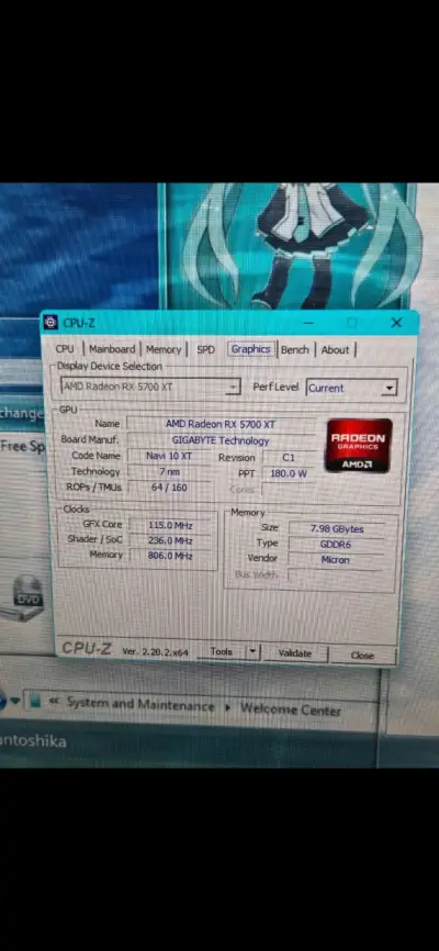 Tarjeta gráfica RX 5700 XT OC 8gb Gigabyte - miniatura 6