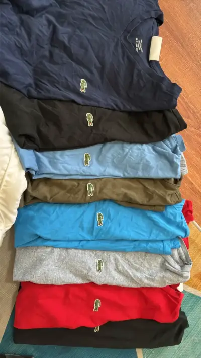 Lote de Poleras Lacoste de algodón XXL - miniatura 1