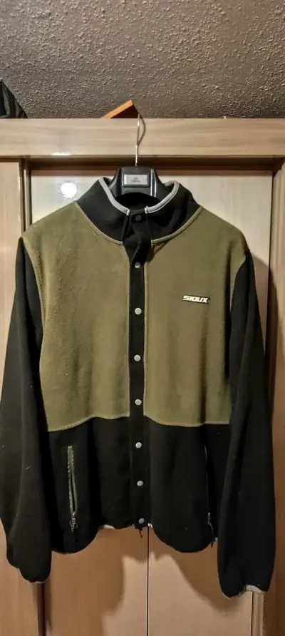 Chaqueta XL polar Sioux verde y negra - miniatura 1