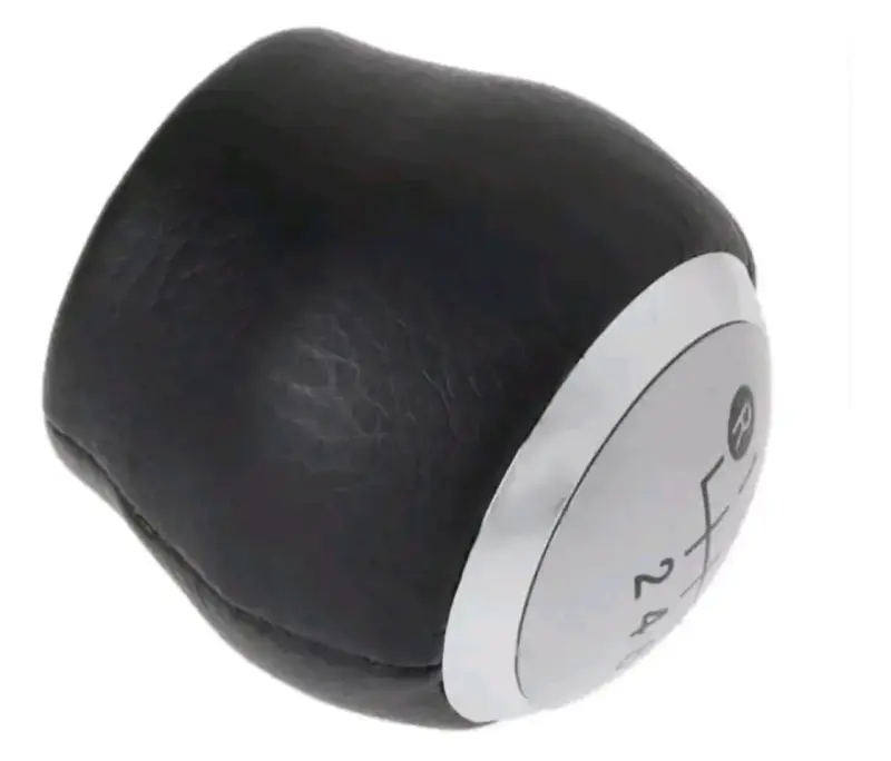 Pomo de palanca de cambios universal negro y croma - 3