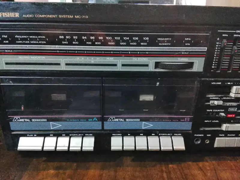Sistema de audio Fisher MC-713 con parlantes sony - 2