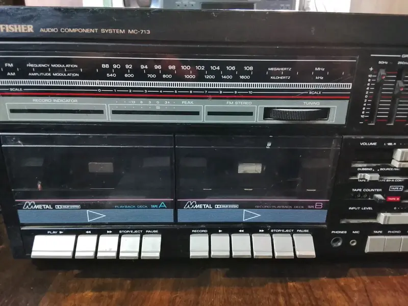 Sistema de audio Fisher MC-713 con parlantes sony - 4