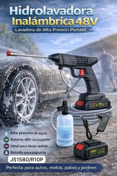 Hidrolavadora Inalámbrica 48V Portátil - miniatura 1